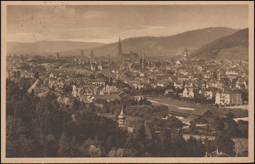 Ansichtskarte freiburg - ansichtskarte,
