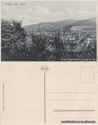 Ansichtskarte freiburg - freiburg, im