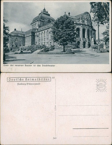 Ansichtskarte freiburg - ansichtskarte,