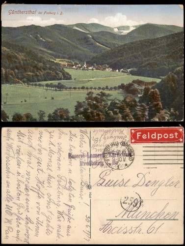 Ansichtskarte freiburg - freiburg, im