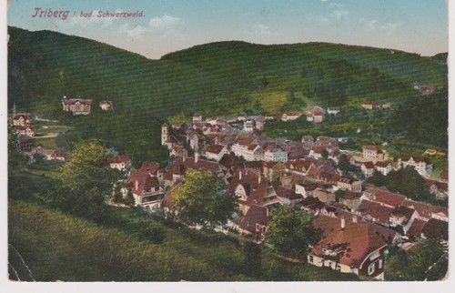 Triberg schwarzwald um - ak, triberg/