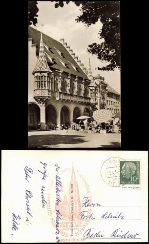 Ansichtskarte freiburg - ansichtskarte,