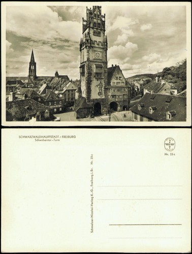 Ansichtskarte freiburg - ansichtskarte, im