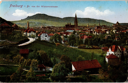 Ansichtskarte freiburg in - freiburg,