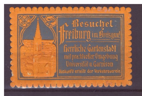 Reklamemarke vignette freiburg - vignette,
