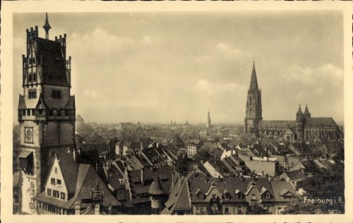 Altstadt freiburg im - ak,