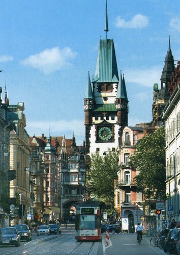 Straßenbahn freiburg im - ak,
