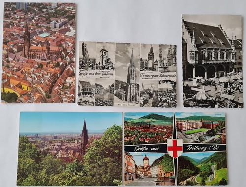 Postkarten lot freiburg - x,
