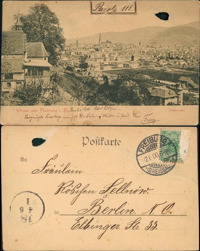 Ansichtskarte freiburg - ansichtskarte,