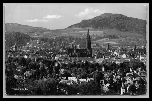 Ansichtskarte freiburg - freiburg, im